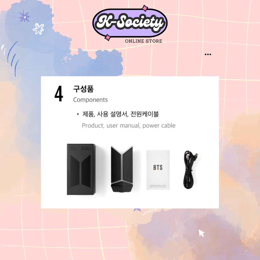 BTS Official Lightstick Ver. 4 and Accessories