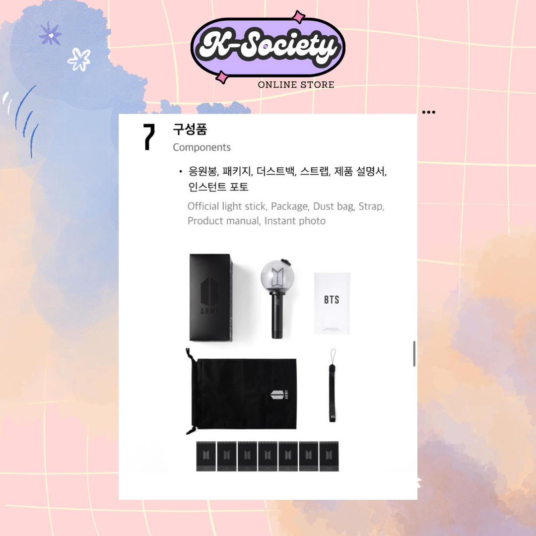 BTS Official Lightstick Ver. 4 and Accessories